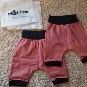 Millie and Roo pink harem shorts